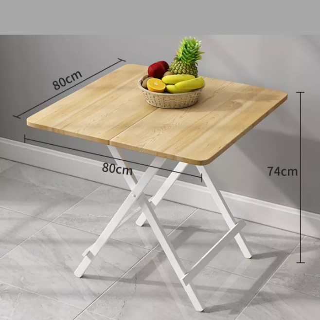 【JH】配以com表，折叠尺寸为80*80*73cm，多功能办公桌，折叠餐桌，便携式餐桌，提供7种颜色的选择。
