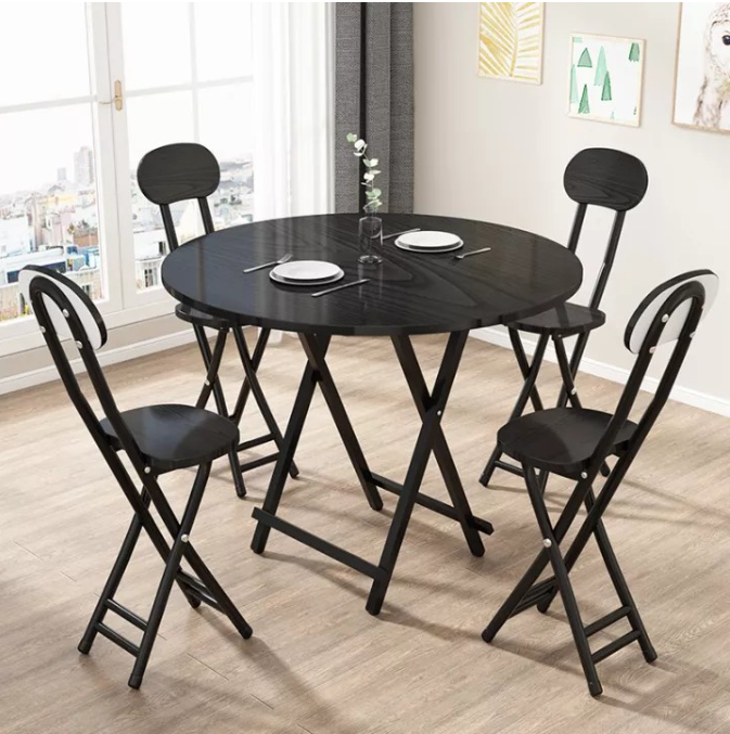 【JH】可折叠的桌子，多用途的桌子，桌子的摆放，饭桌，80*80*73厘米的野餐。把中间的一半折起来