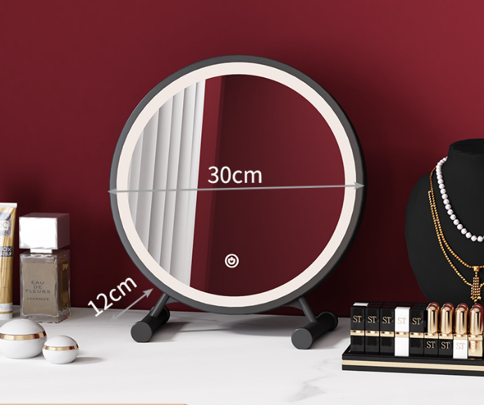 【JH】该镜子设置了40/30cm的餐桌，化妆玻璃，ins，迷你mini molle，韩国LED，led，led，led，led，selphi，生日礼物