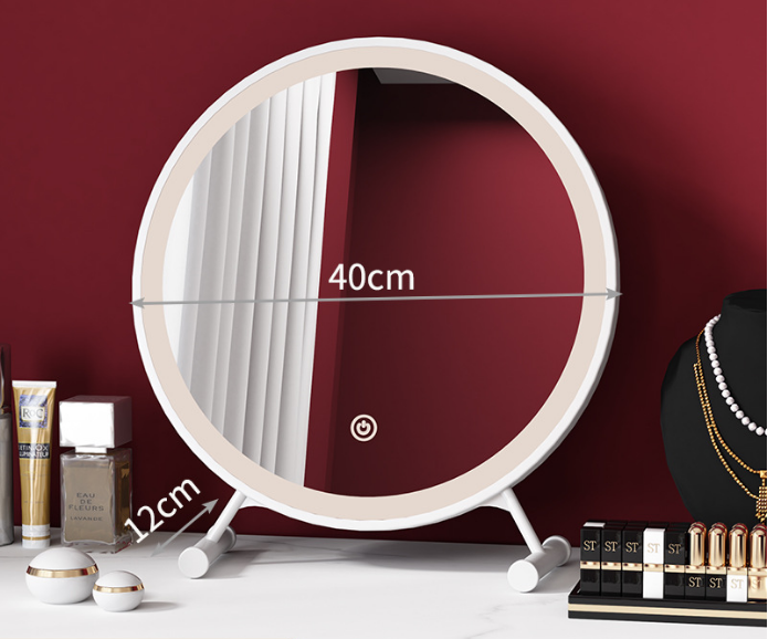 【JH】该镜子设置了40/30cm的餐桌，化妆玻璃，ins，迷你mini molle，韩国LED，led，led，led，led，selphi，生日礼物