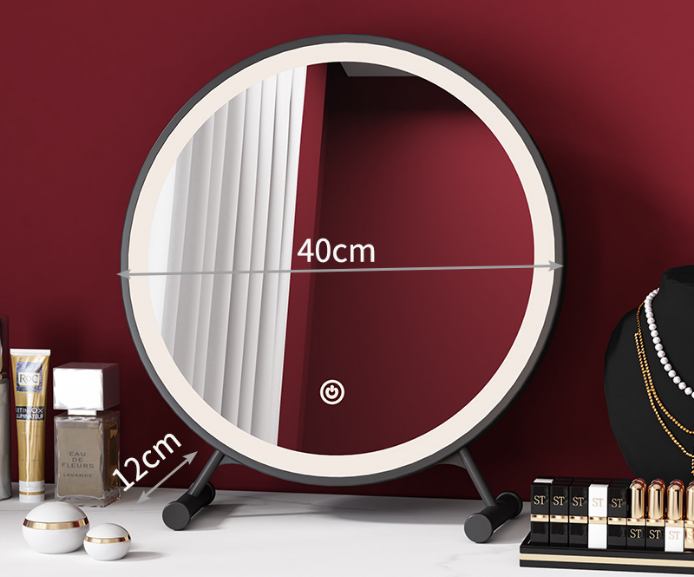 【JH】该镜子设置了40/30cm的餐桌，化妆玻璃，ins，迷你mini molle，韩国LED，led，led，led，led，selphi，生日礼物