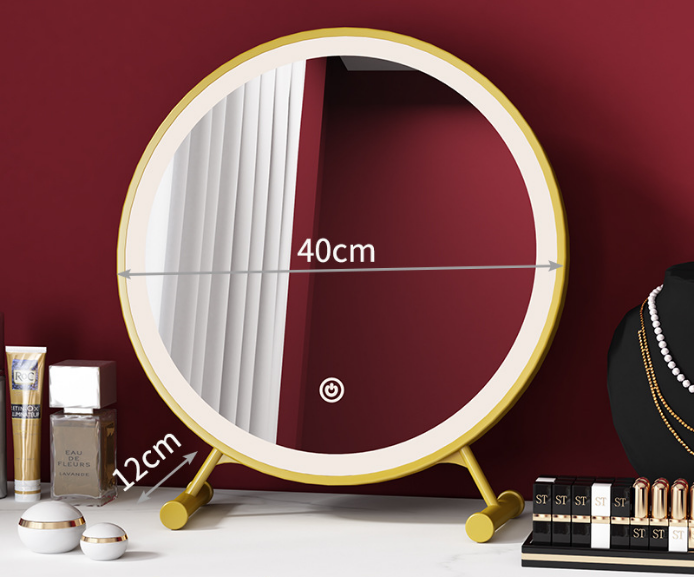【JH】该镜子设置了40/30cm的餐桌，化妆玻璃，ins，迷你mini molle，韩国LED，led，led，led，led，selphi，生日礼物