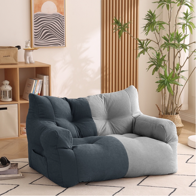 【JH】โซฟา sofa โซฟาขี้เกียจ อพาร์ทเมนท์ขนาดเล็ก โซฟาสไตล์มินิมอล โซฟาญี่ปุ่น โซฟาพ่อแม่ โซฟาบีนแบคพร้อมเม็ด