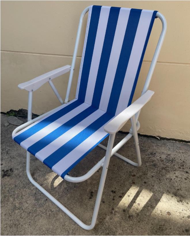 【JH】海滩椅子，折叠椅，大便宜的椅子，结实的方脚休闲椅，可折叠的野餐椅