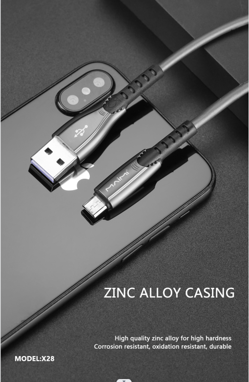 【MMY】 x28快速充电的3A充电电缆。maimi品牌适用于1M的IP微/c/IOs类型