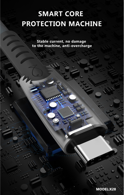 【MMY】 x28快速充电的3A充电电缆。maimi品牌适用于1M的IP微/c/IOs类型