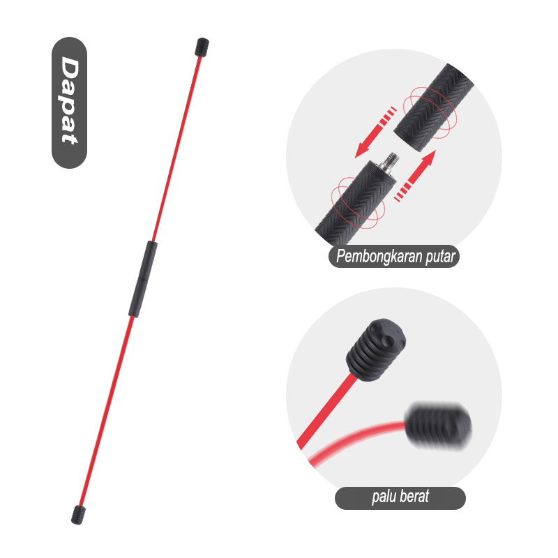 【YNJH】多功能训练Felix弹性棒振动棒健身减肥训练棒。