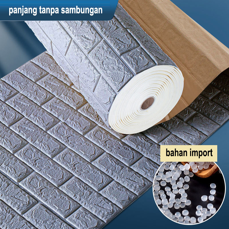 【YNJH】3D泡沫壁纸/米/卷墙贴3.85m x 70cm