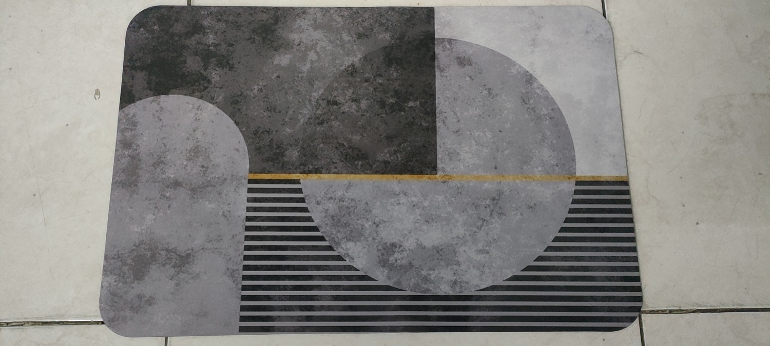 【YNJH】50*40cm超吸水硅藻泥浴室垫吸水防滑豪华浴室地垫快速干燥房间门垫硅藻泥垫。