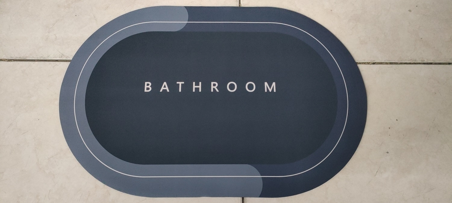 【YNJH】50*40cm超吸水硅藻泥浴室垫吸水防滑豪华浴室地垫快速干燥房间门垫硅藻泥垫。