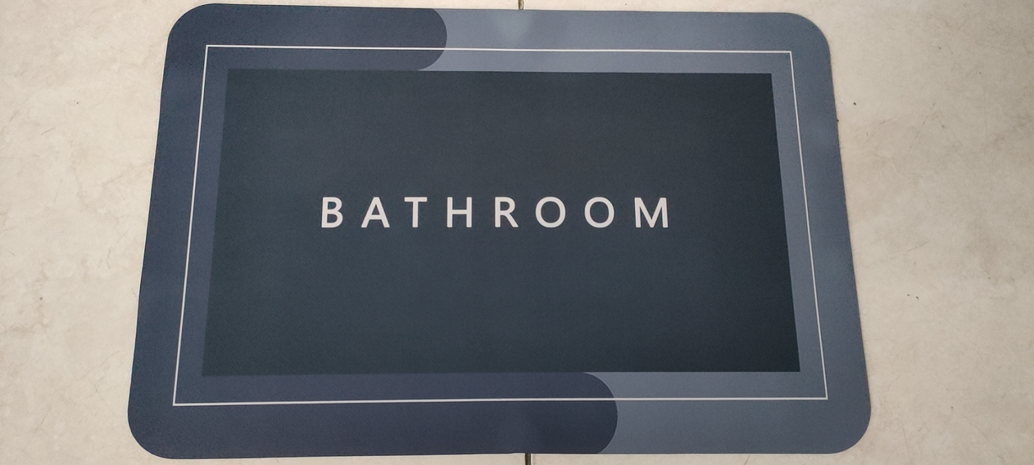 【YNJH】50*40cm超吸水硅藻泥浴室垫吸水防滑豪华浴室地垫快速干燥房间门垫硅藻泥垫。