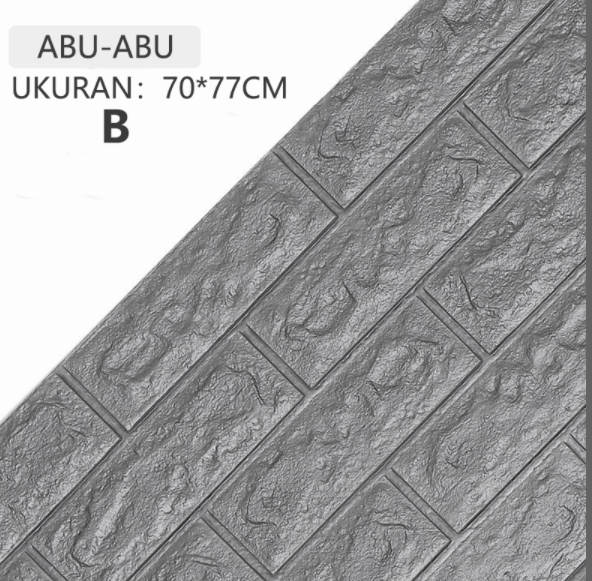 【YNJH】10PCS Wallpaper Dinding Bata 3D Foam 70cm x 77cm Premium Wallpaper Tebal 3MM Dekorasi Dinding Kamar Rumah Murah