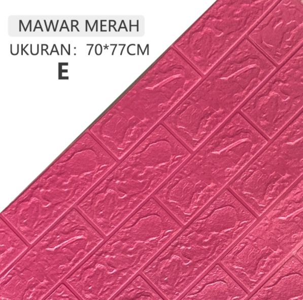 【YNJH】10PCS砖墙纸3D泡沫70cm x 77cm高级厚壁纸3MM廉价家庭房间墙面装饰