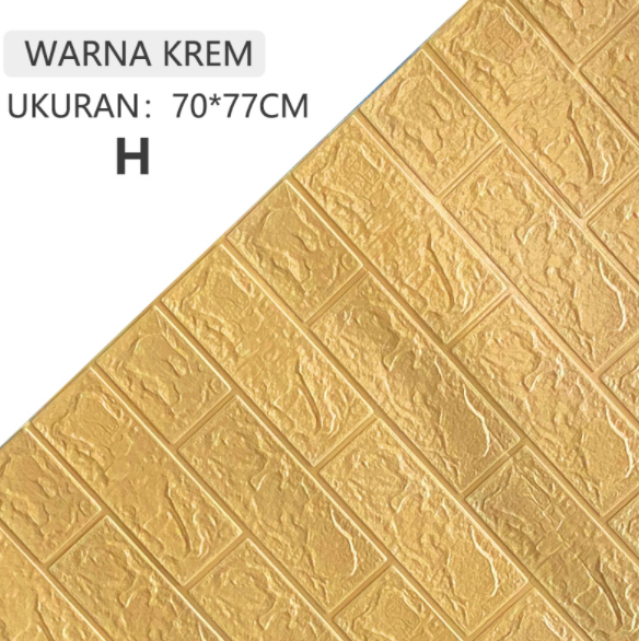 【YNJH】10PCS砖墙纸3D泡沫70cm x 77cm高级厚壁纸3MM廉价家庭房间墙面装饰