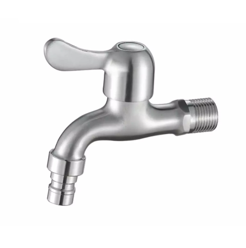 【Mka】带SUS 304 6046-47软管接头的不锈钢现场水龙头