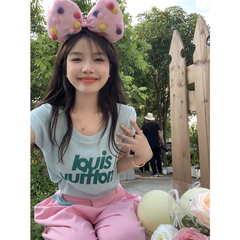 【chunyu】✨ 可爱的彩色裁剪上衣 t 恤女性  73167