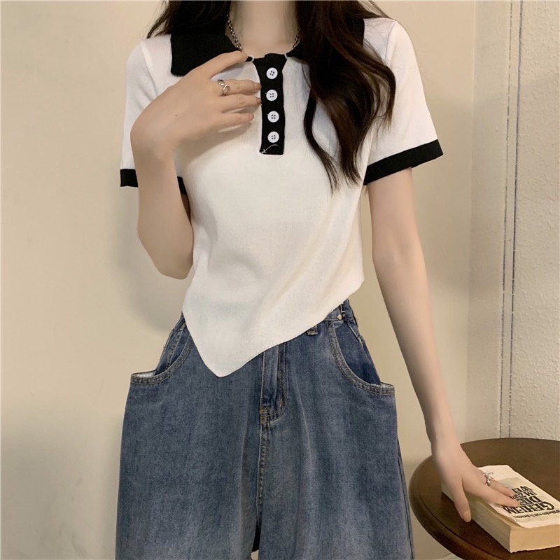 【chunyu】✨ 韩系极简色有领衬衫 83120