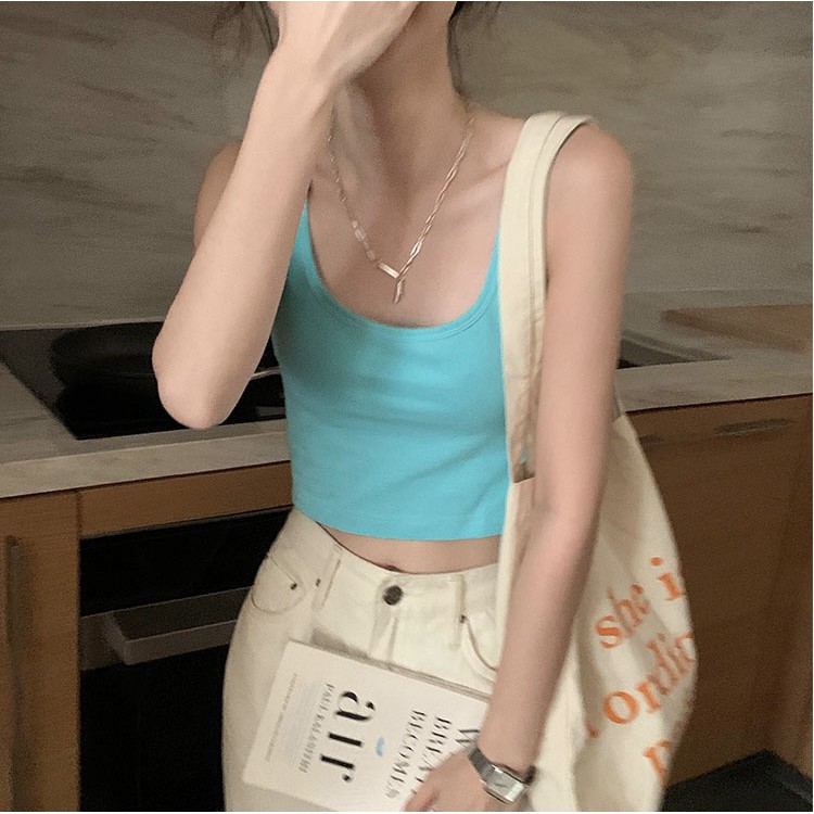 【chunyu】 夏季流行的方形条纹背心 1846