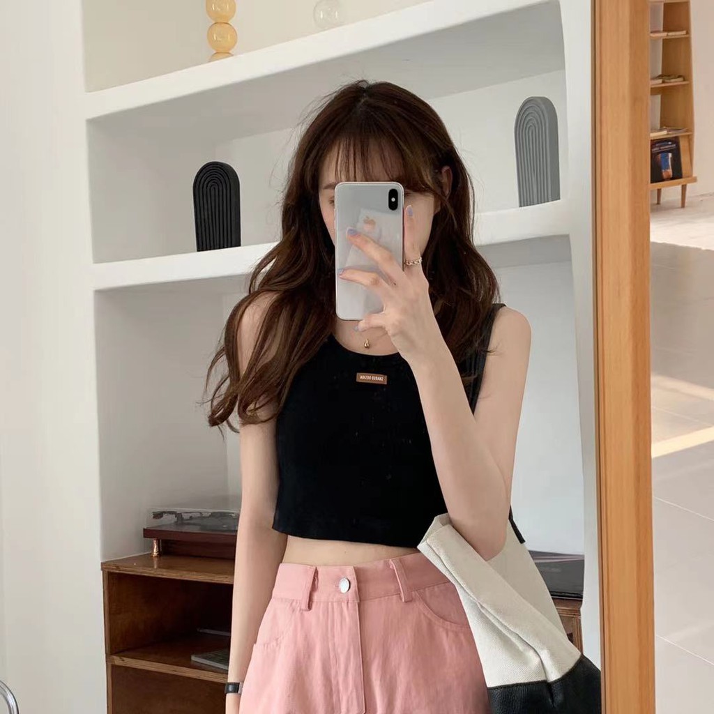 【chunyu】夏季皮革正面刺绣背心 1868