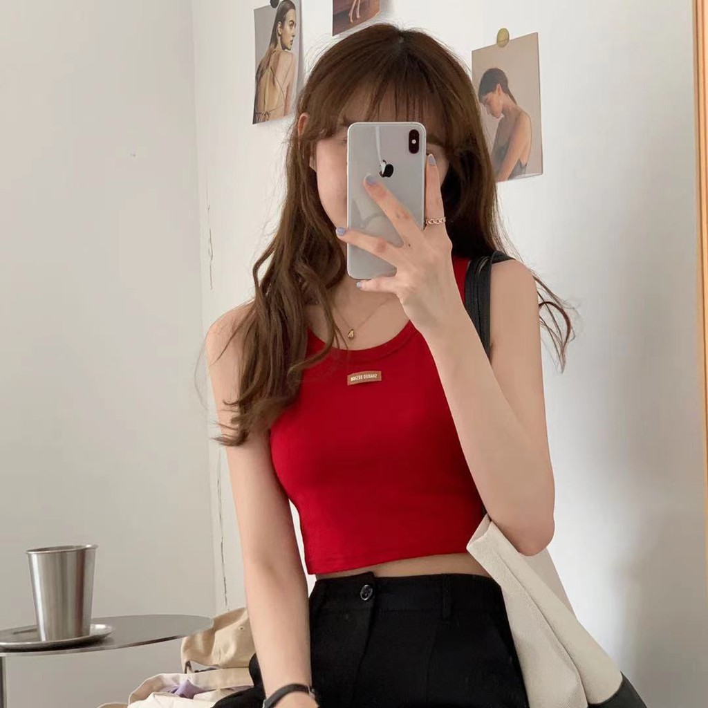 【chunyu】夏季皮革正面刺绣背心 1868