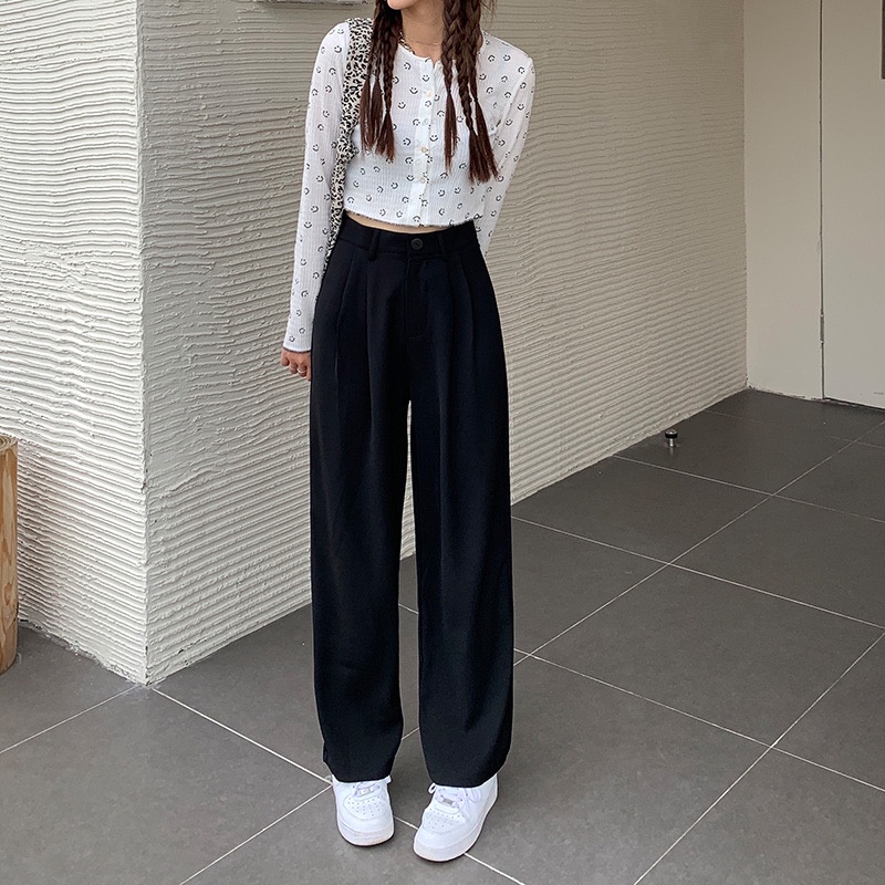 【chunyu】✨กางเกงขายาว หลังสมอค เรียบแต่เก๋ 1047#