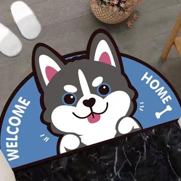 【chunyu】门垫、吸水垫、可爱图案门垫、浴室地毯、卧室地毯、厨房地毯、动物地毯 R101