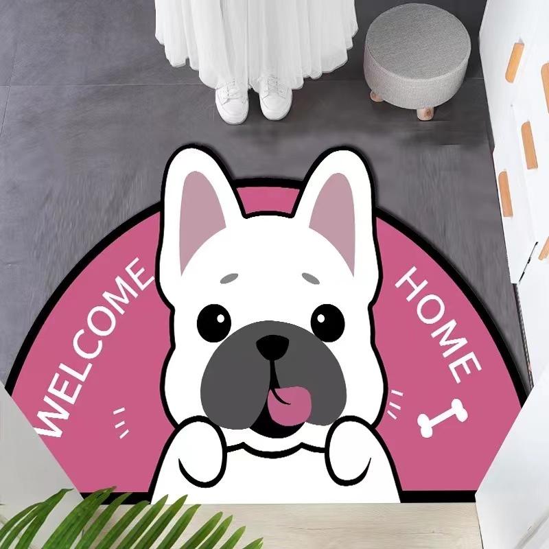 【chunyu】门垫、吸水垫、可爱图案门垫、浴室地毯、卧室地毯、厨房地毯、动物地毯 R101