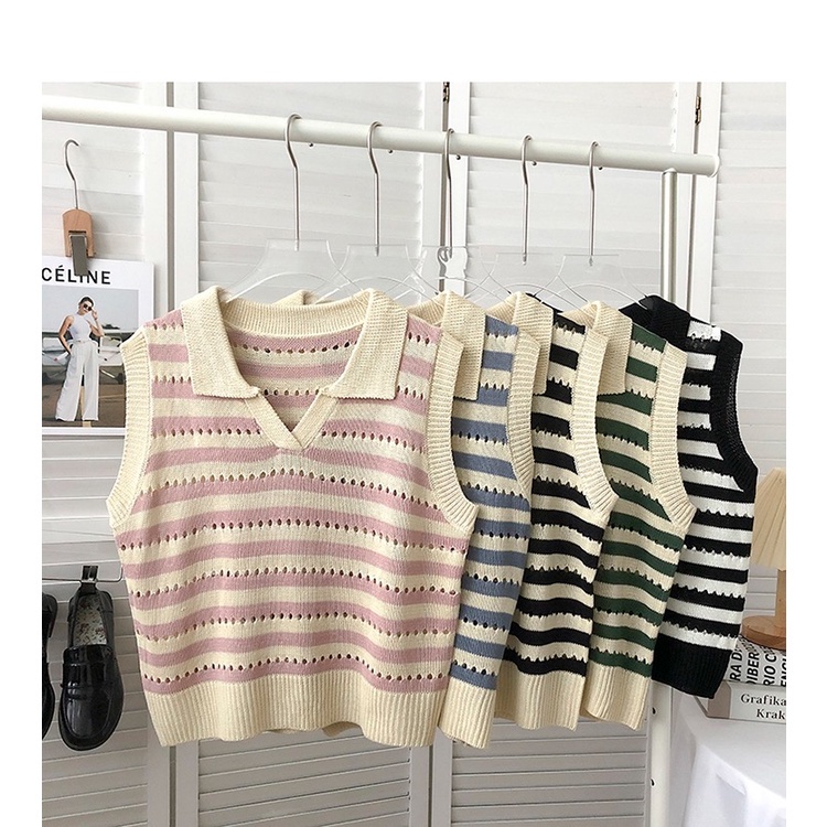【chunyu】✨条纹背心、无袖衫、针织上衣、时尚衫031#