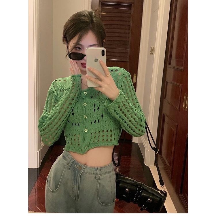 【chunyu】✨长袖大衣网纱新款到货待发货韩国挠心时尚女衬衫2022 T1566#