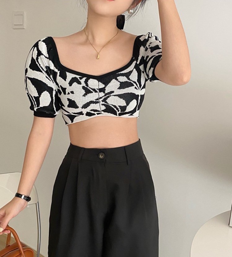 Chunyu✨亮色半袖短款上衣 A985-1#