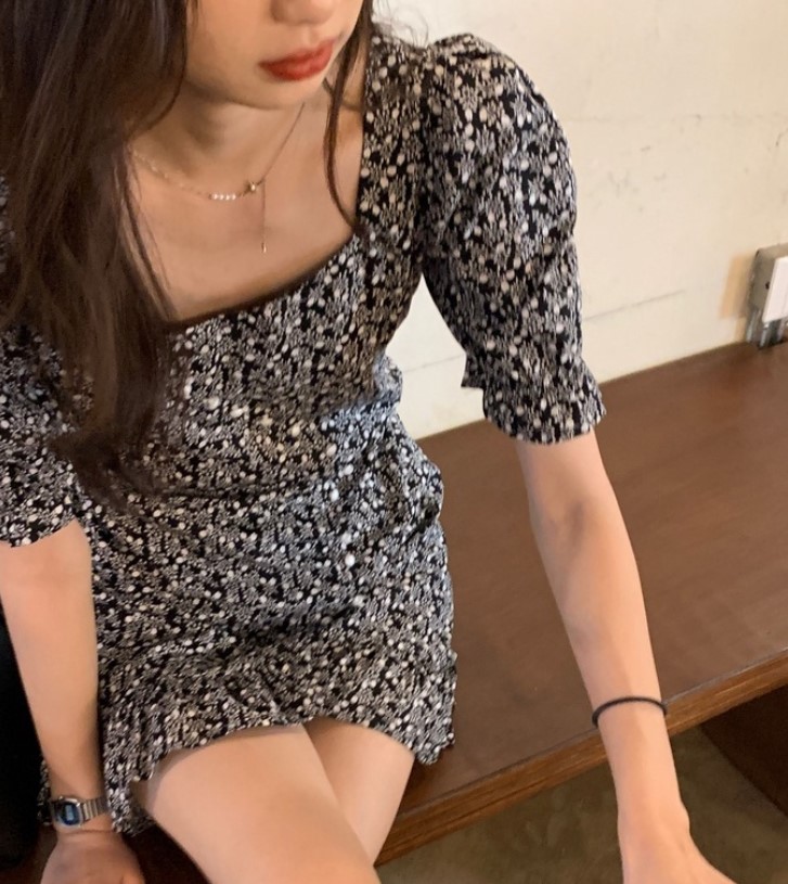 Chunyu✨极简碎花连衣裙 韩版连衣裙22169#