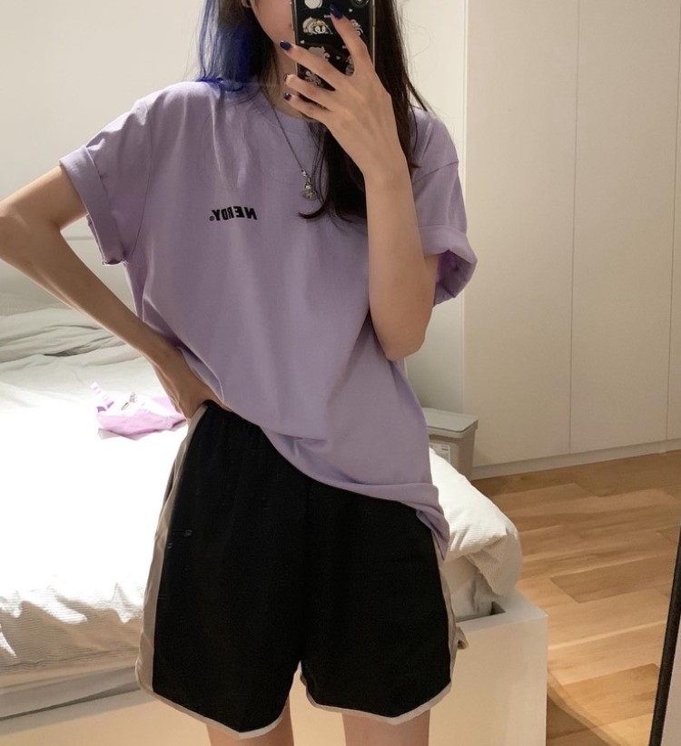 Chunyu✨亮面面料短裤短裤韩版裤22150#