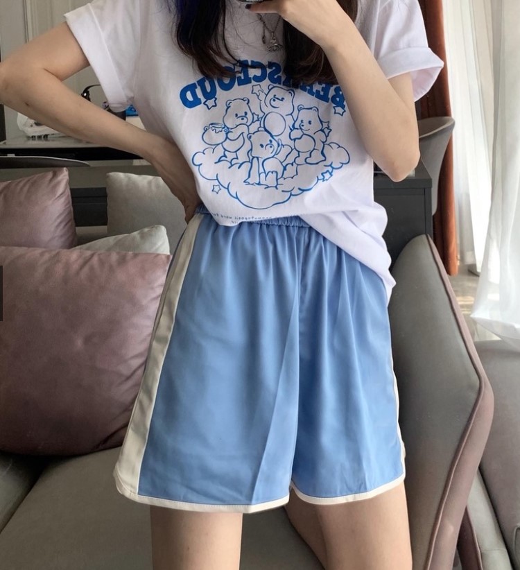 Chunyu✨亮面面料短裤短裤韩版裤22150#