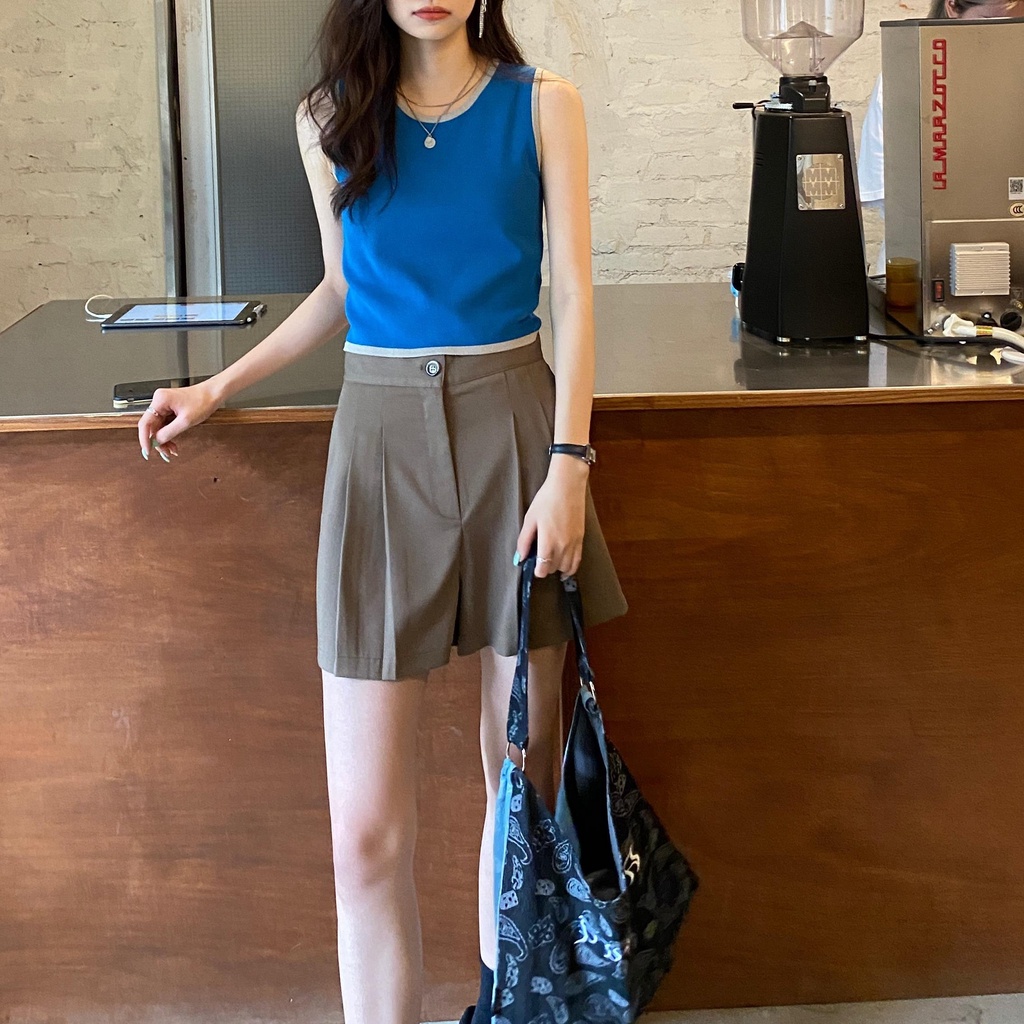 【chunyu】✨褶皱喇叭短裤 可爱韩风22011#