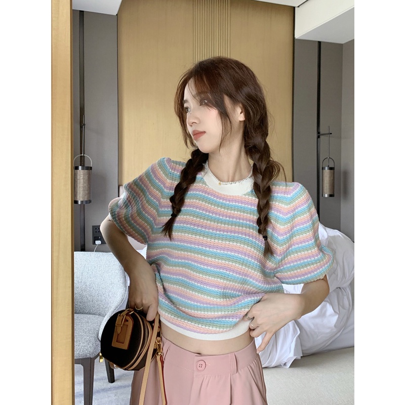 【chunyu】✨新款超卡哇伊条纹衫02289#