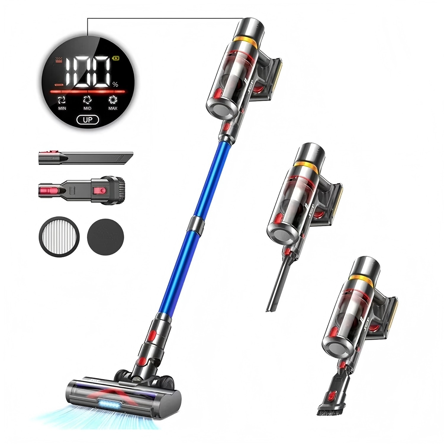 无线手持吸尘器 V15 强劲吸力 60 分钟运行时间