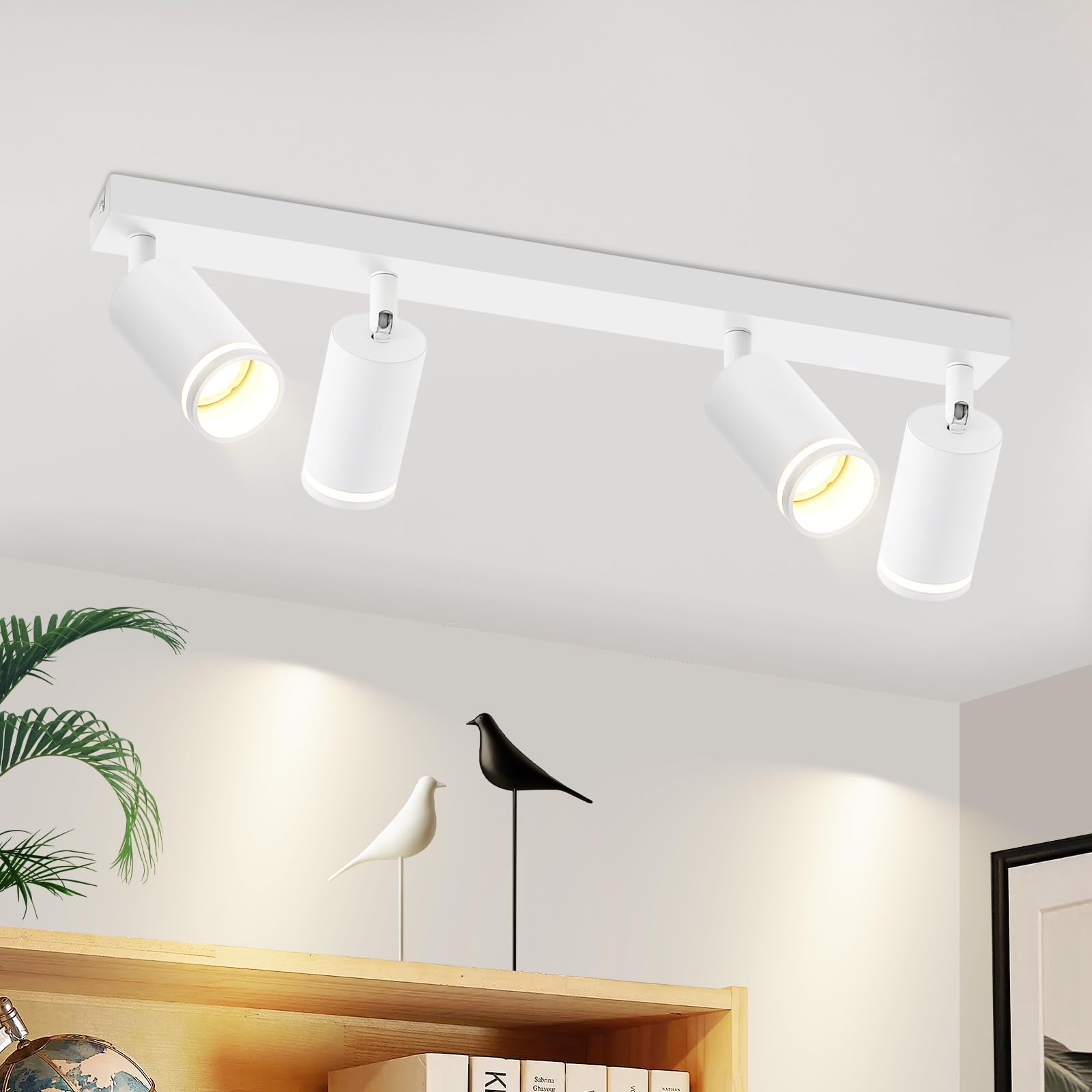 1,2,3,4,5,6头三号白/黑色圆盘GU10射灯