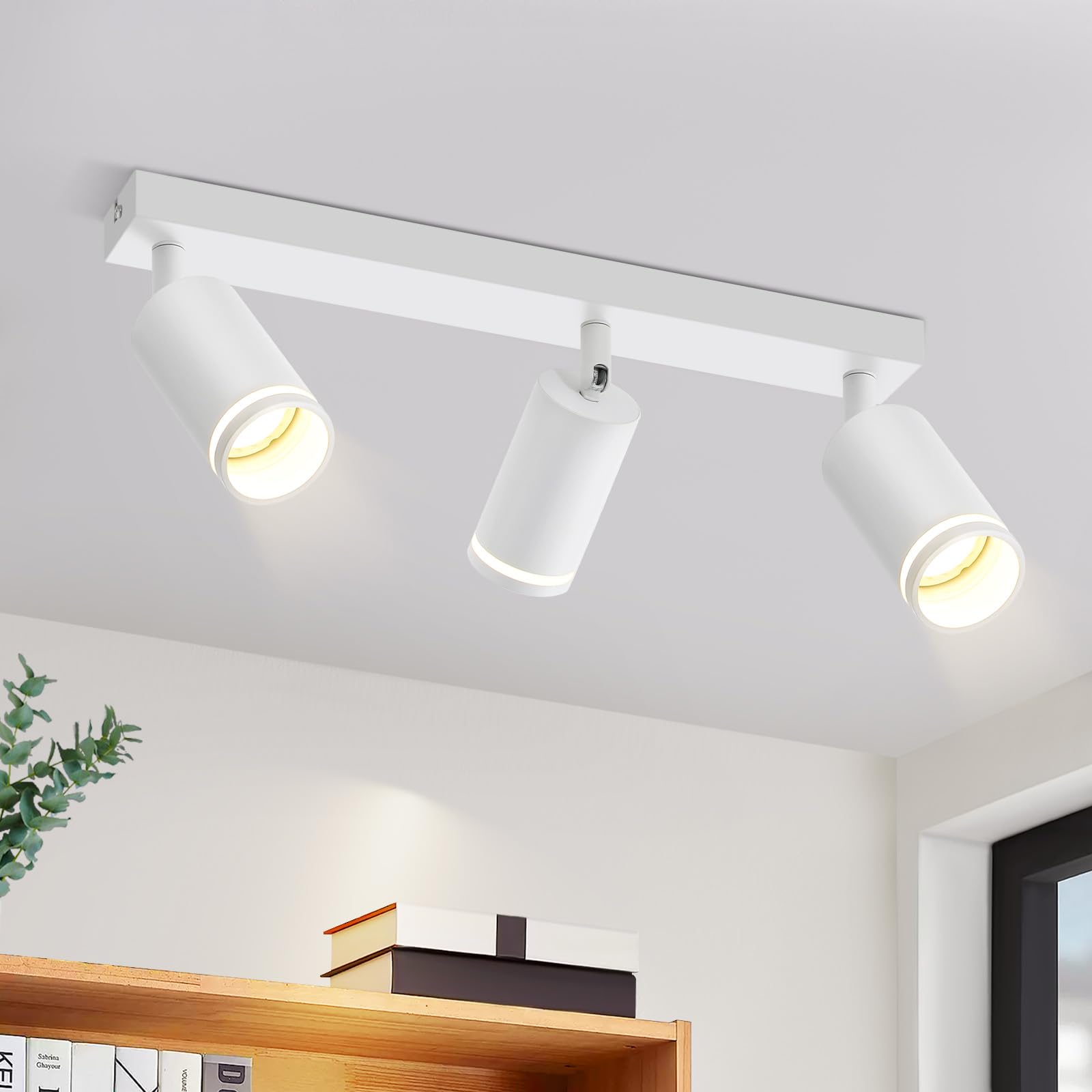 1,2,3,4,5,6头三号白/黑色圆盘GU10射灯