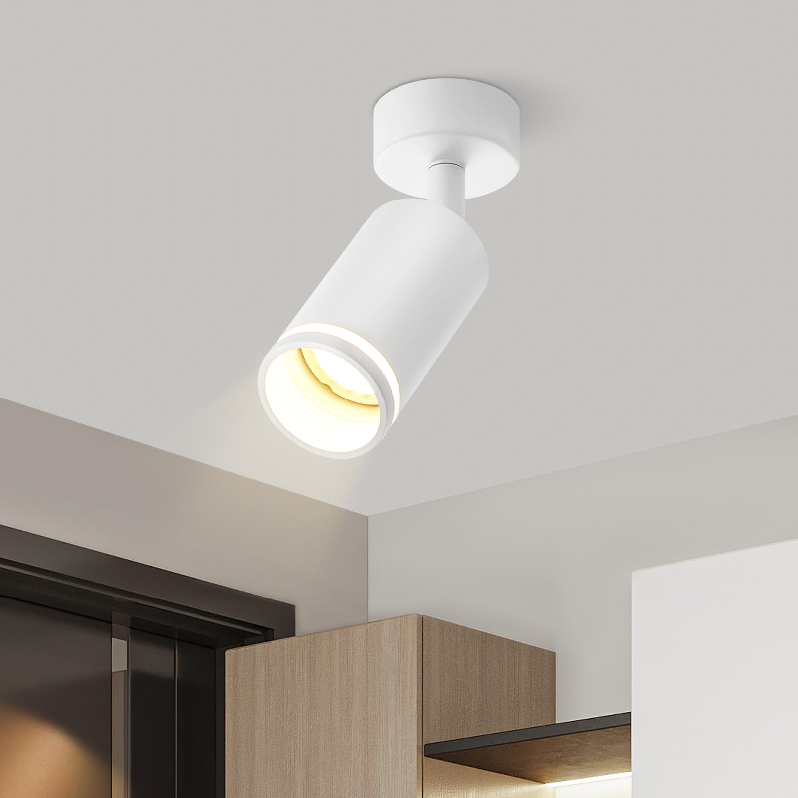 1,2,3,4,5,6头三号白/黑色圆盘GU10射灯