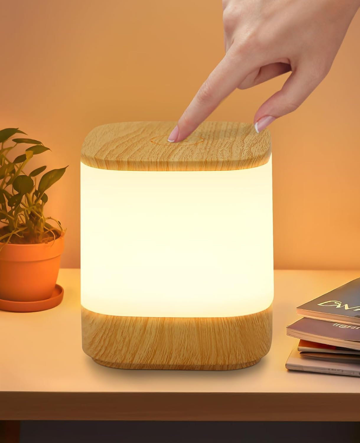 白色双色CCT小夜灯（1800毫安）/（3600毫安）水转印