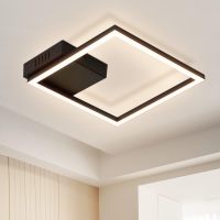 单头黑色PC罩方框吸顶灯