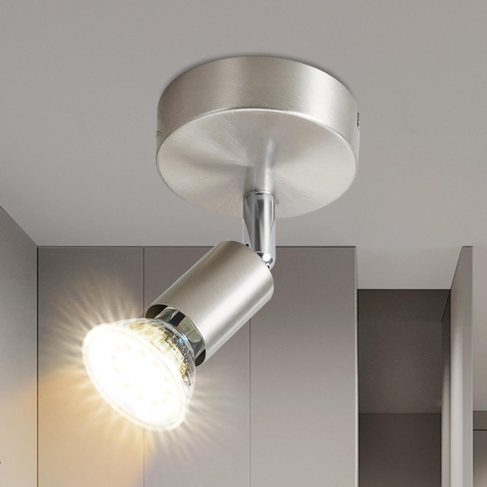 沙镍色单头射灯