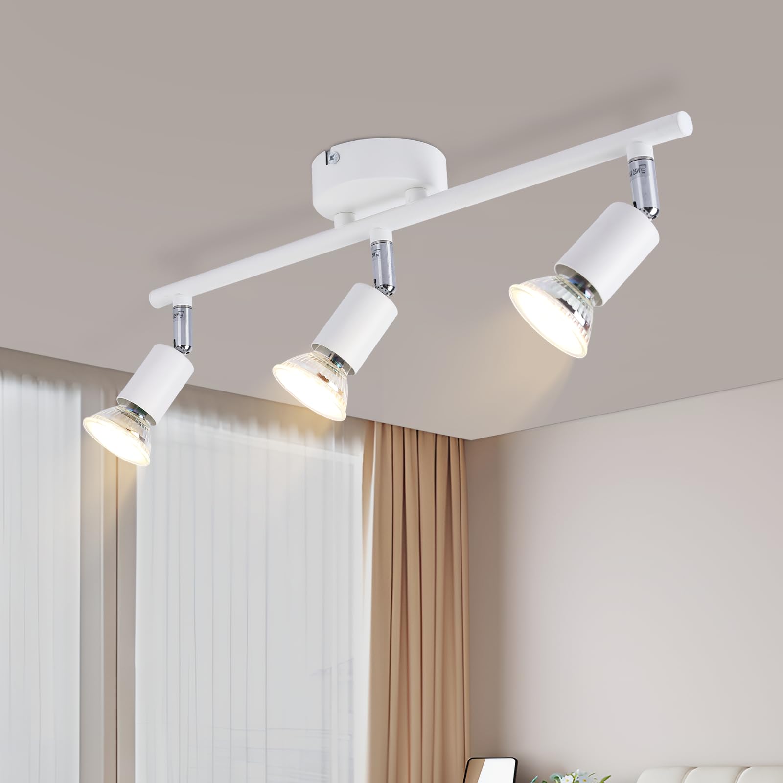 三头/四头/六头白色直杆射灯