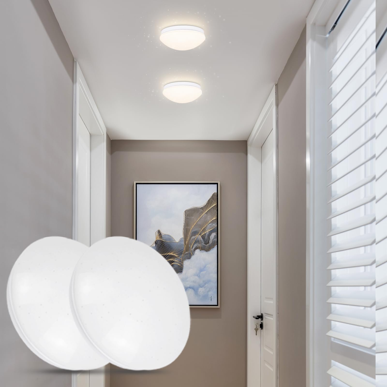 16.5CM面包灯白色3000K/4000K/6500K-2个装