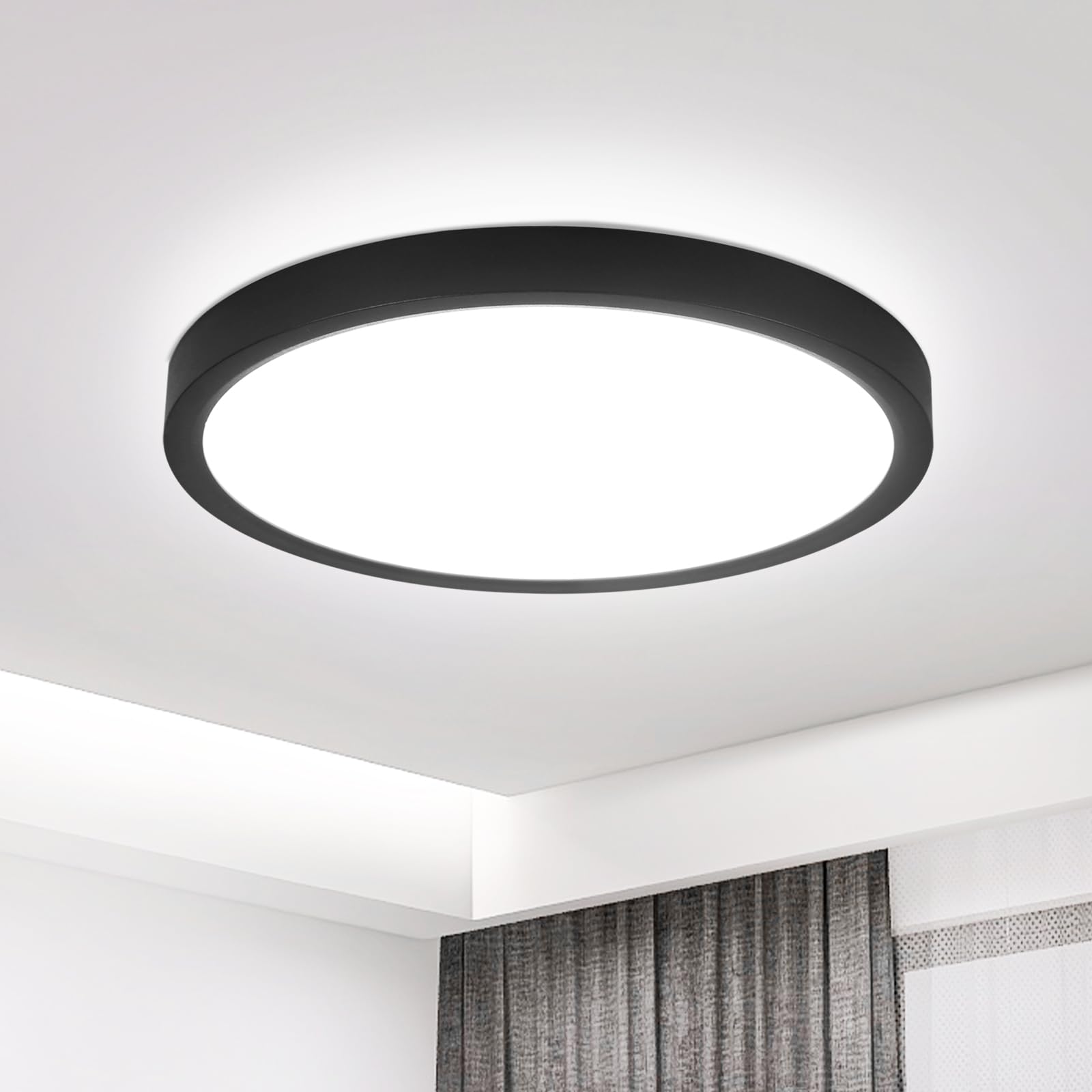 LED Ceiling Light Hallway - Flat Bathroom Light 15W Round Kitchen Light 4000K Ø18cm Bathroom Ceiling Lighting Small Bedroom Light for Kitchen Bathroom Bedroom