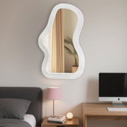 DAYS浴室镜,不规则壁镜,钢纹玻璃,铝框,装饰化妆镜,适用于客厅、卧室、洗手盆、走廊