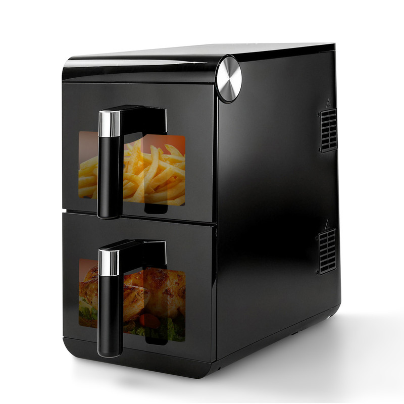 大容量空气炸锅 双层结构设计 可同时烹制多种食材 家用商用两用