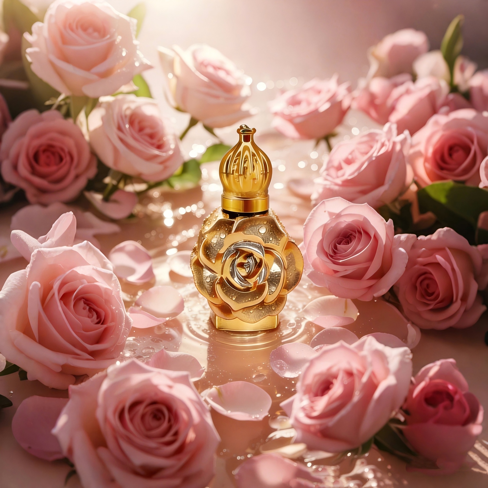 阿拉伯小瓶精油玫瑰