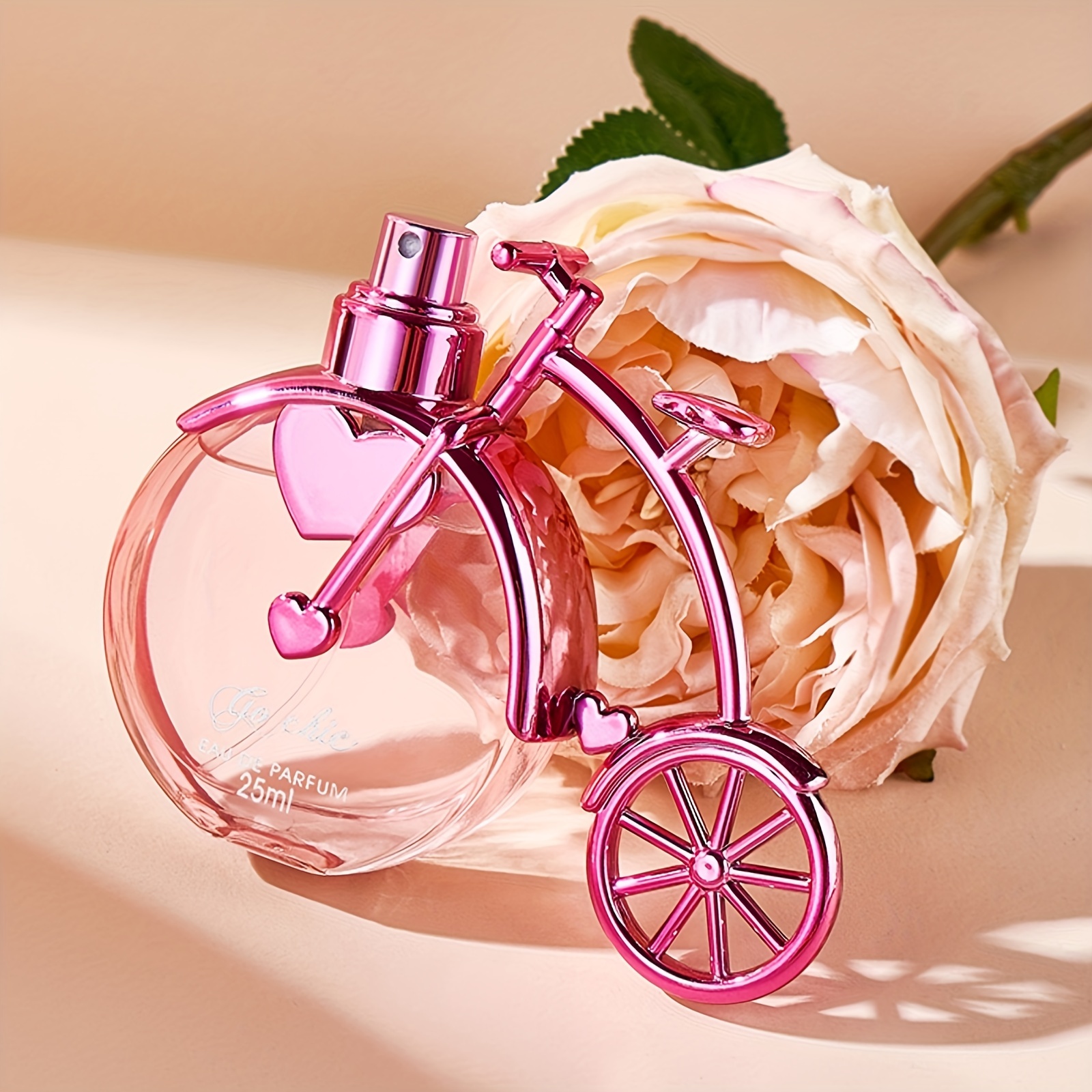 自行车香水粉色