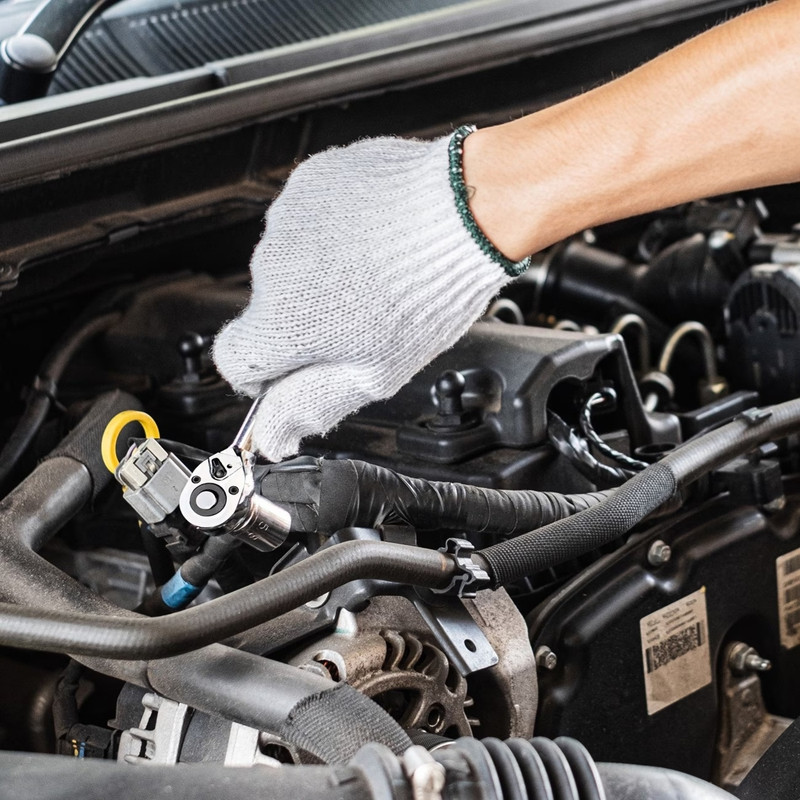 46件套工具箱套装 - 带收纳箱的综合手动工具，适用于DIY维修、家居装修和车间使用